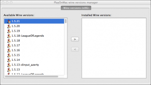 playonmac wine versions managers