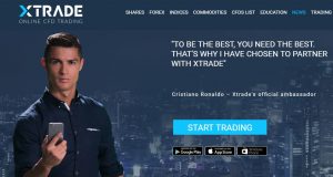 xtrade cristiano ronaldo sponsor