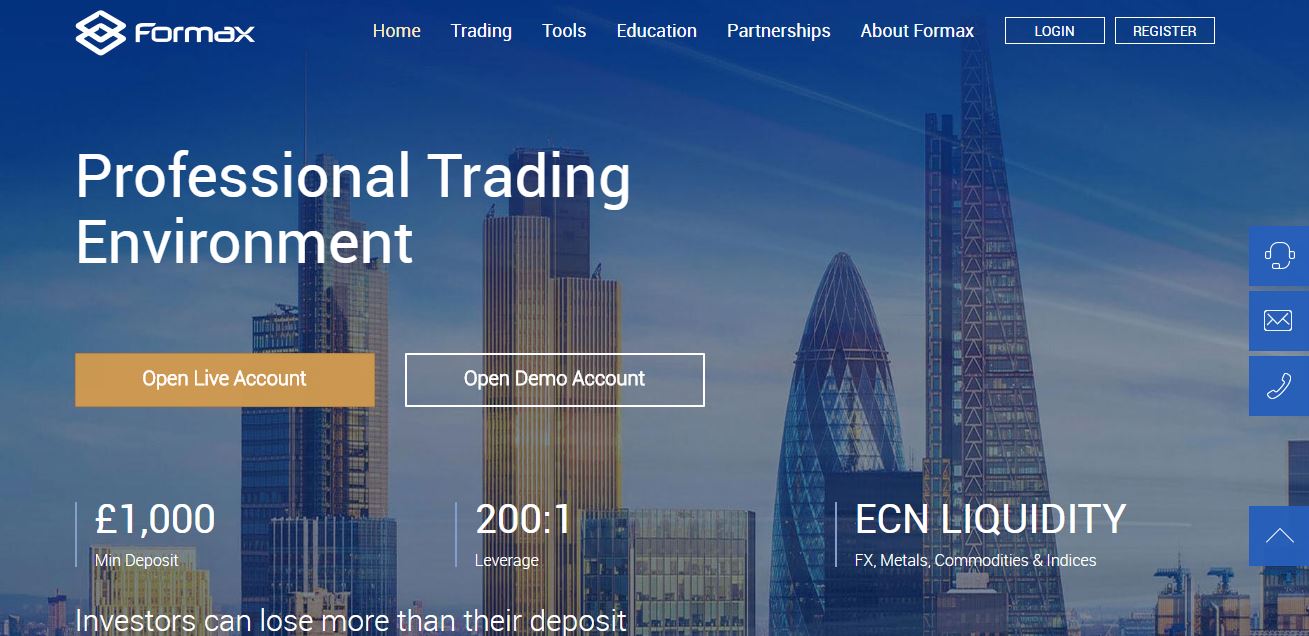 Formax - Formax "ECN" Forex Trading Account "Real Time & Actual Spread"