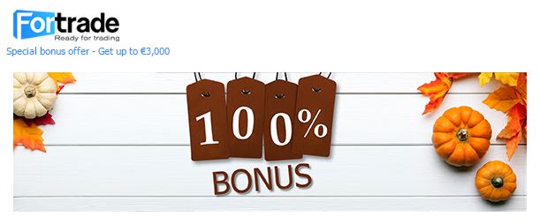 Fortrade - Thanksgiving Forex Bonus Promotion! Withdrawable 100% Deposit Bonus by Fortrade!