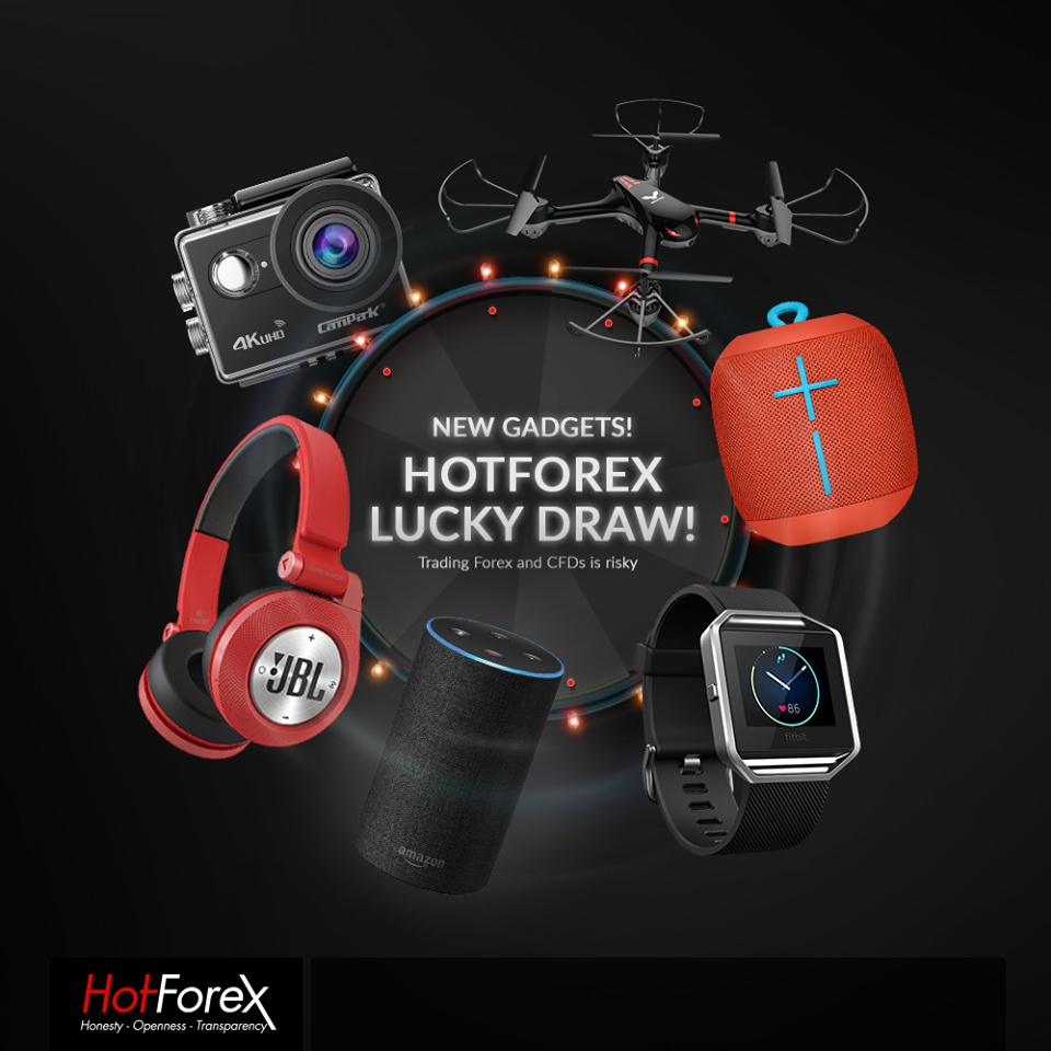 HotForex - Facebook Lucky Draw is on this month! Join for Free and Get your favorite gadget!