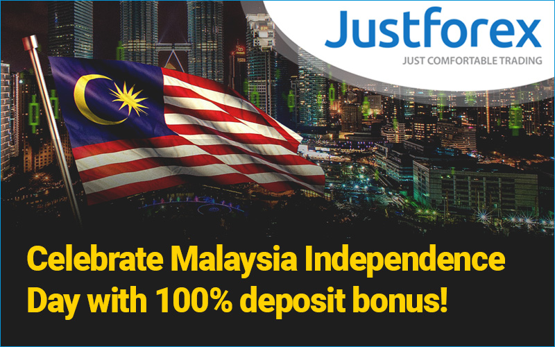 JustForex - 100% Deposit Bonus only for Malaysian Traders until September 7th!