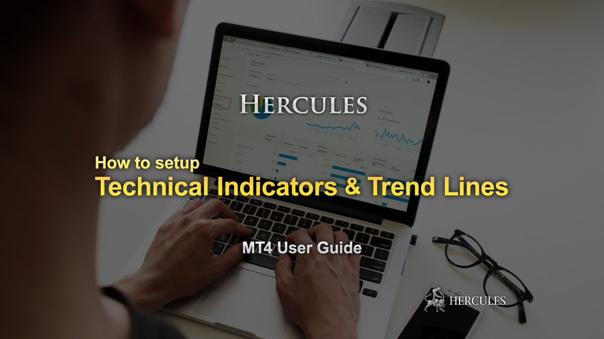 How to apply Technical Indicators and Trend Lines on MT4 and MT5?