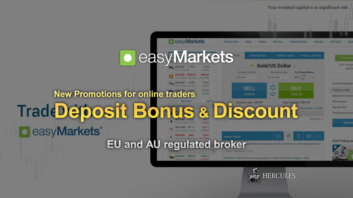 easyMarkets - 2 New Bonus Promotions by easyMarkets for new traders!