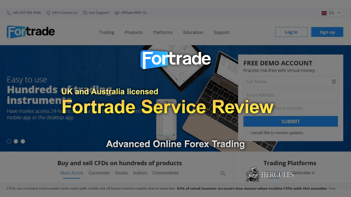 Fortrade - Fortrade Service Review - 4 advantages of FCA and ASIC licensed Forex broker