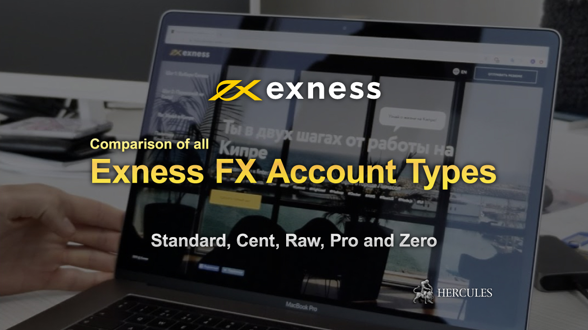 EXNESS - List and Comparison of Exness MT4 and MT5 account types