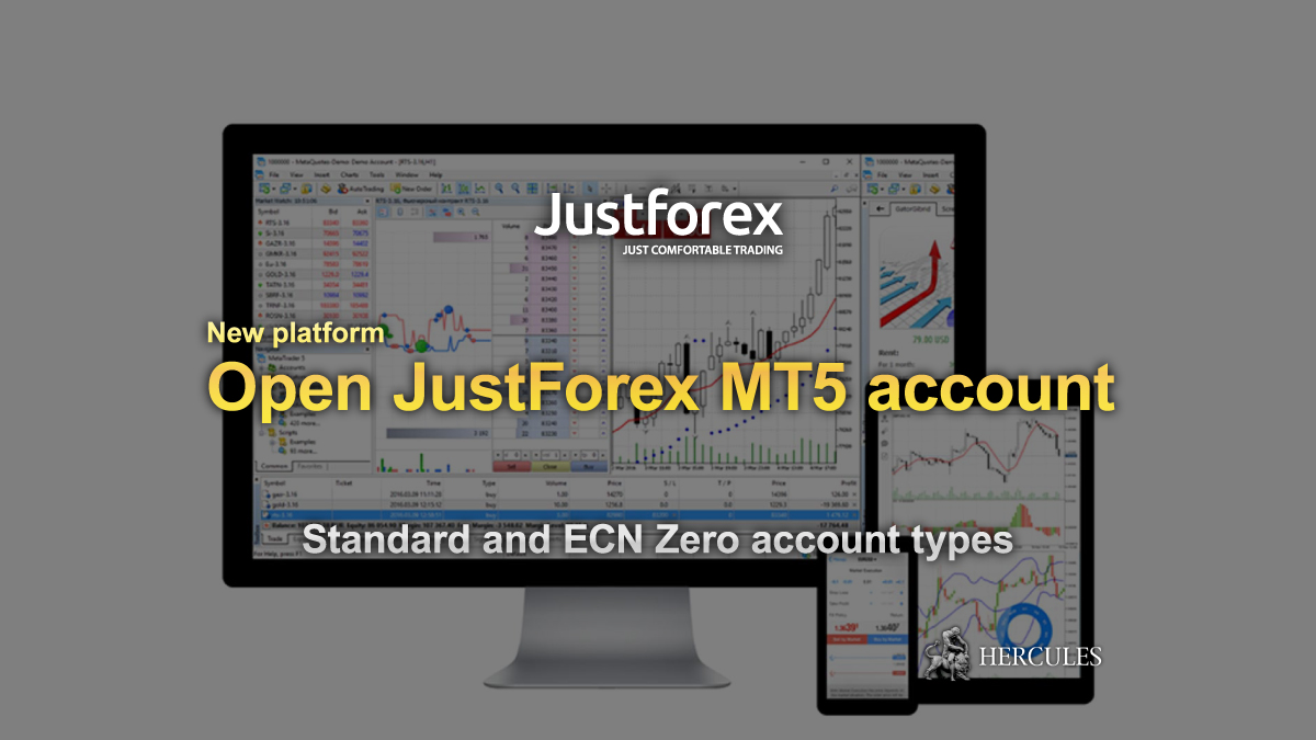 JustMarkets - Open JustMarkets MT5 (MetaTrader5) Standard and ECN Zero account