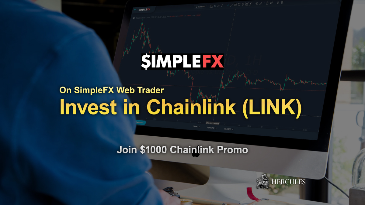 SimpleFX - Deposit and Trade Chainlink (LINK) on SimpleFX Web Trader