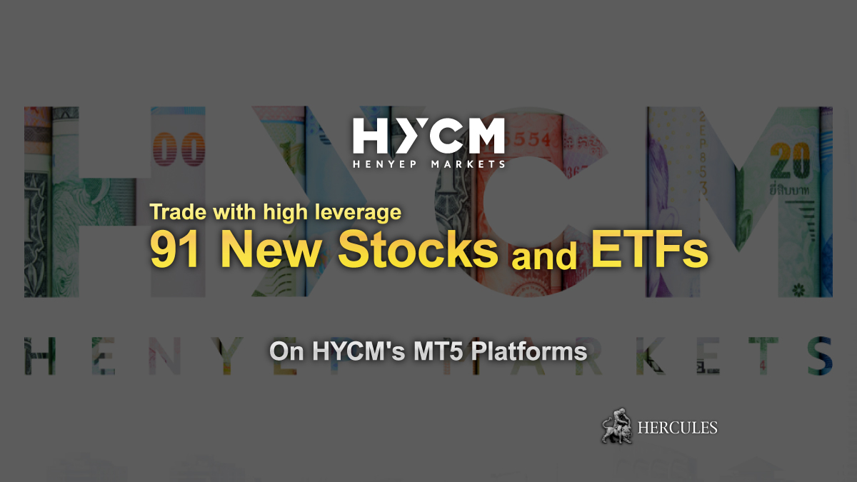 HYCM - Trade 91 new Stocks and ETFs on HYCM's MT5 platforms