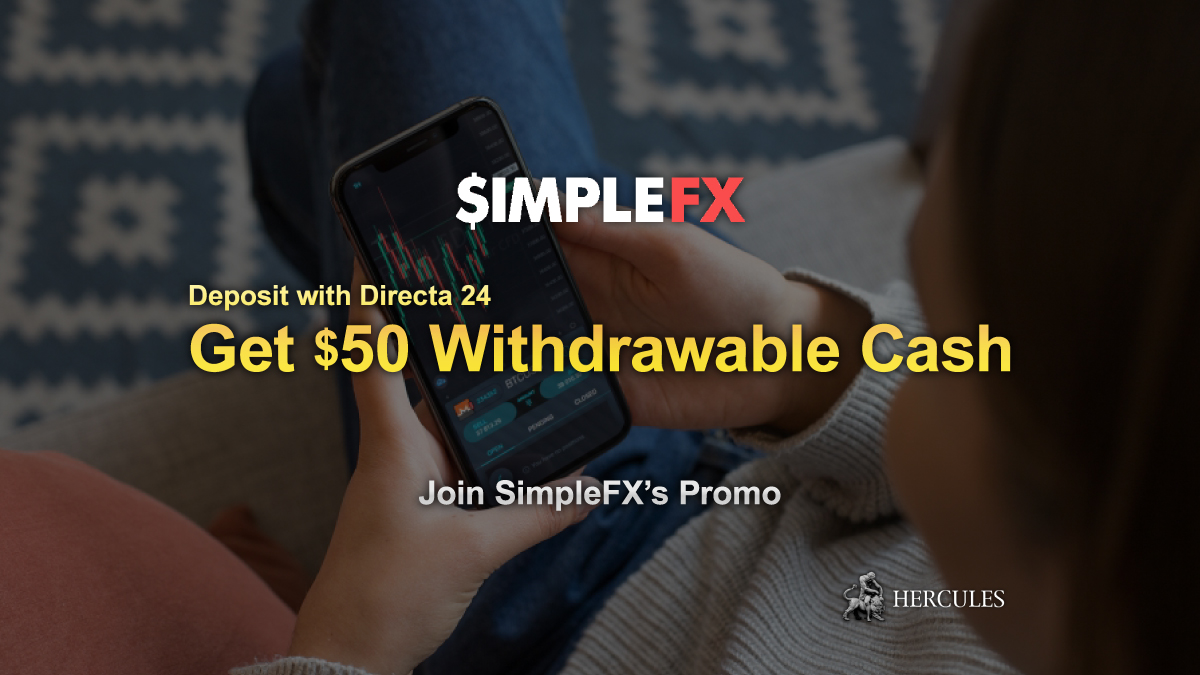 SimpleFX - Deposit with Directa 24 to get a $50 Withdrawable Cash