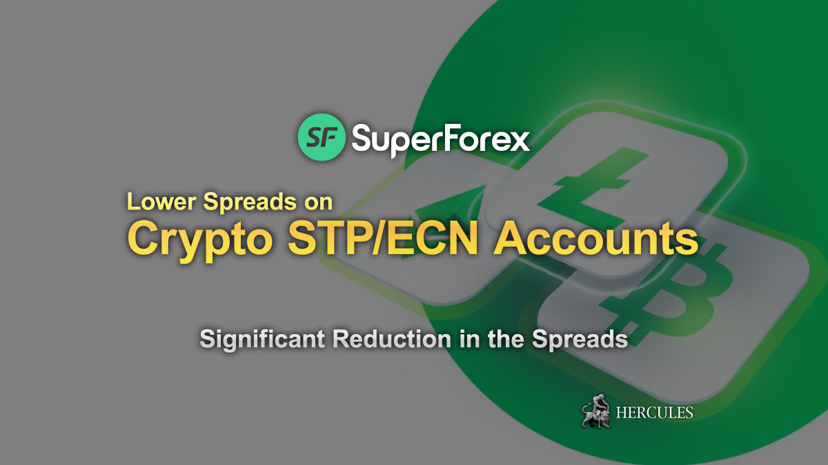 SuperForex - SuperForex significantly reduces the spread of Crypto Pairs