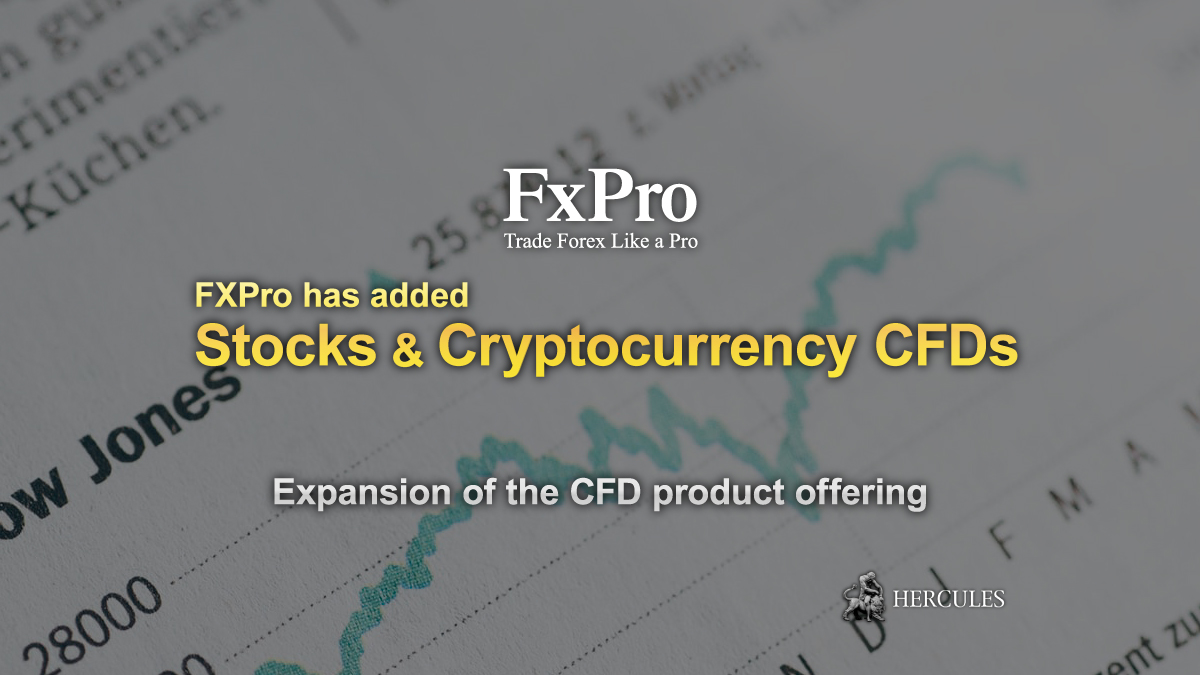 FxPro - FXPro adds more Stocks and Cryptocurrency CFDs for trading