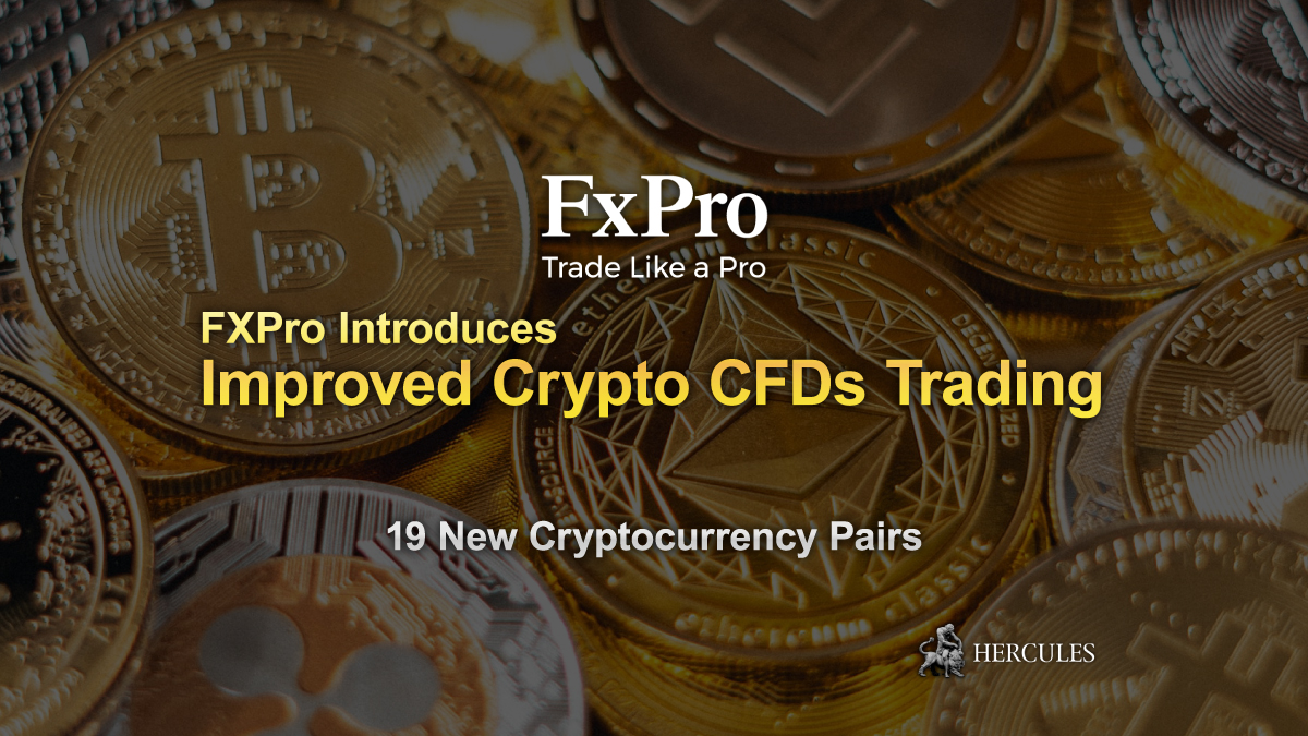 FxPro - FXPro adds 19 Cryptocurrency pairs with up to 1:20 leverage