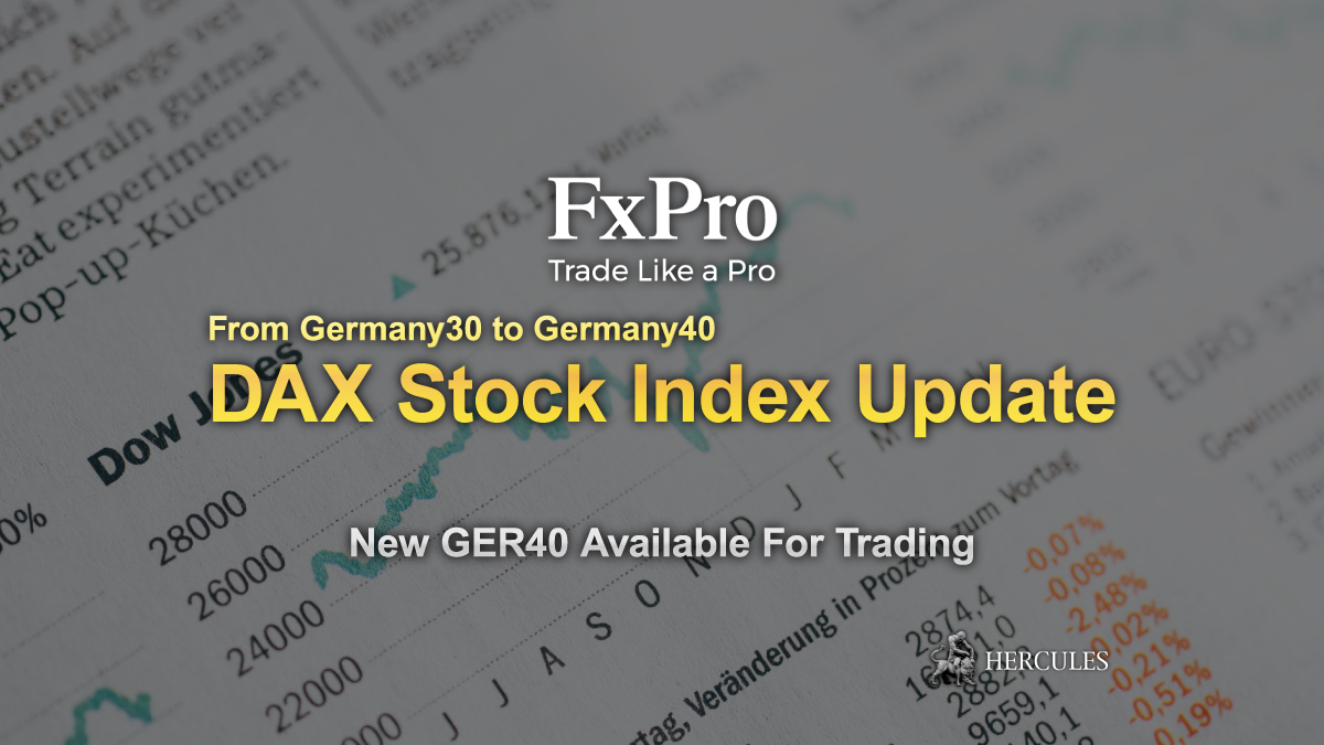 FxPro - Details of DAX stock index update on FXPro platforms