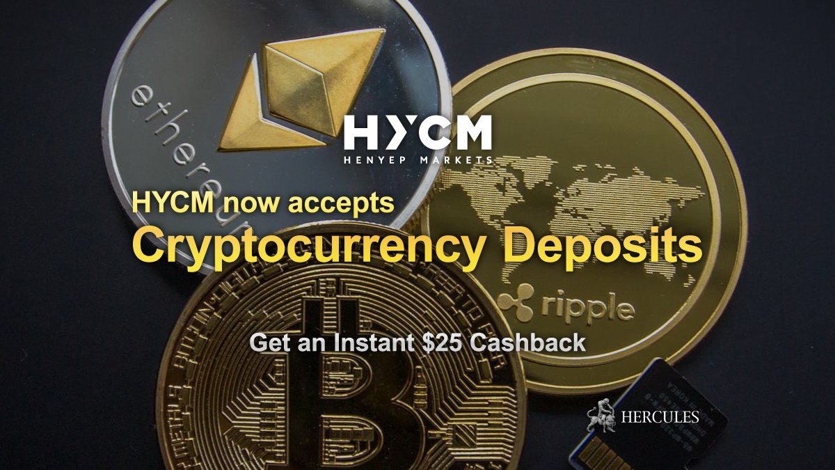 HYCM - HYCM now accepts Cryptocurrency deposits with a 2.5% cashback