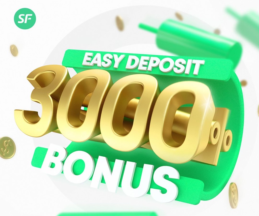 SuperForex - SuperForex 3000% Easy Deposit Bonus