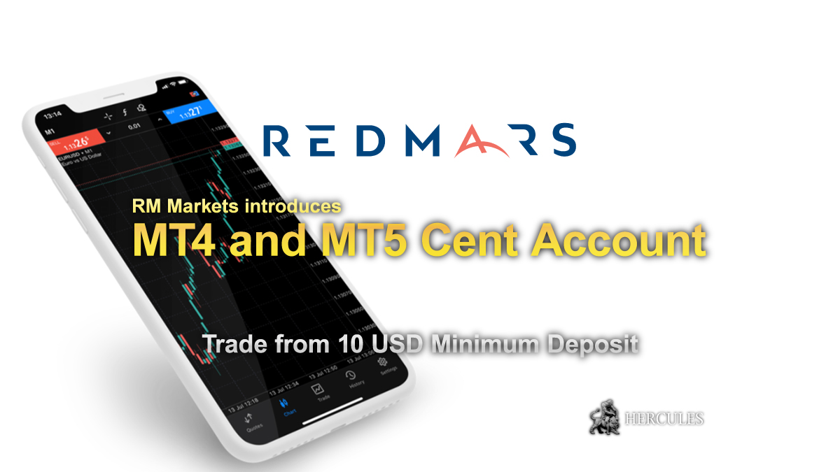 RM Markets - New Cent account available from $10 deposit on RM Markets (RedMars)