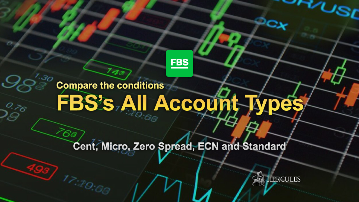 FBS - Comparison of FBS's all Forex Account Types - Cent, Micro, Zero Spread, ECN and Standard