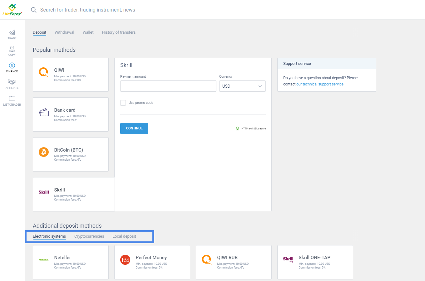 1. Regístrate en la plataforma de trading social de litefinance