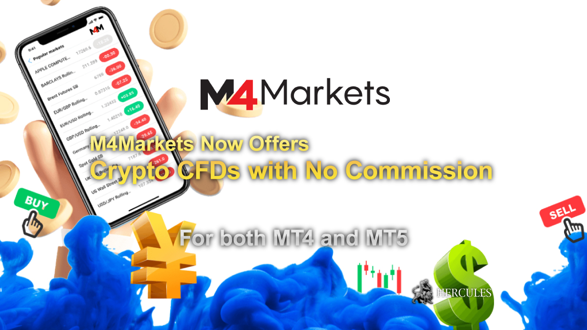 M4Markets - Commission Free Cryptocurrency Trading on M4Markets MT4 and MT5