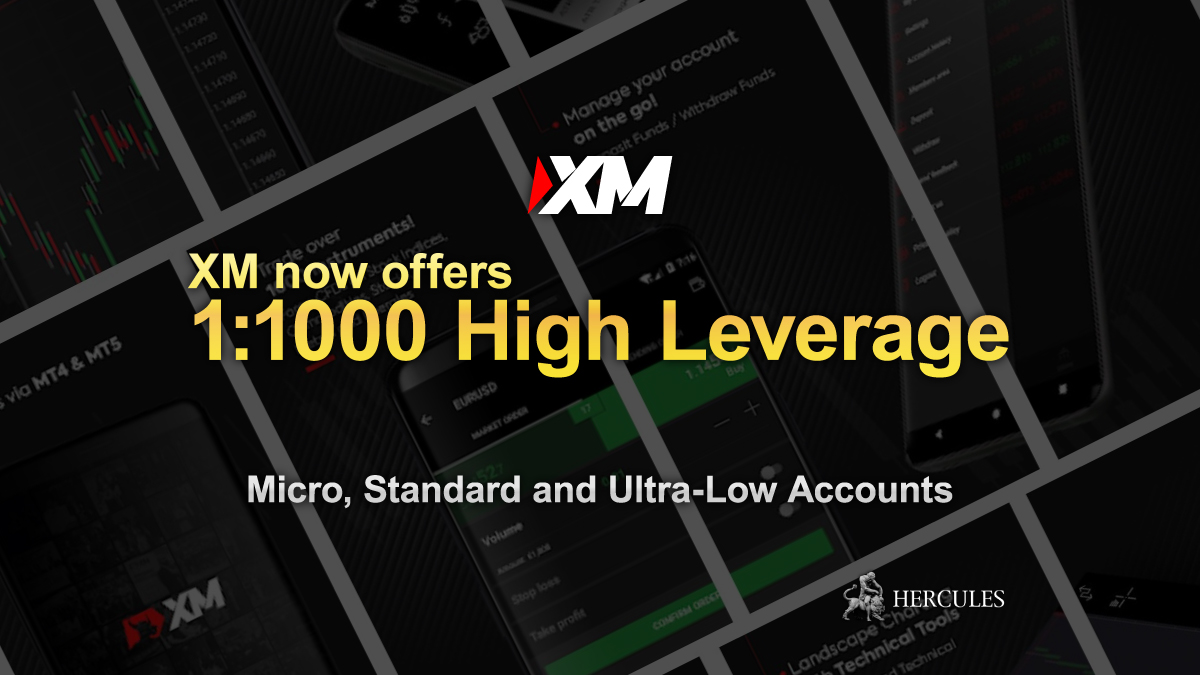 XM - XM now offers 1:1000 maximum leverage instead of 1:888