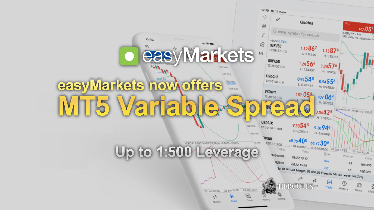 easyMarkets - easyMarkets now offers MT5 Variable Spread account