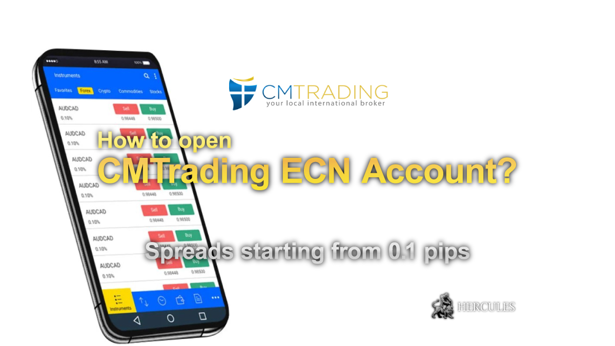 CM Trading - How to open CMTrading's ECN trading account?