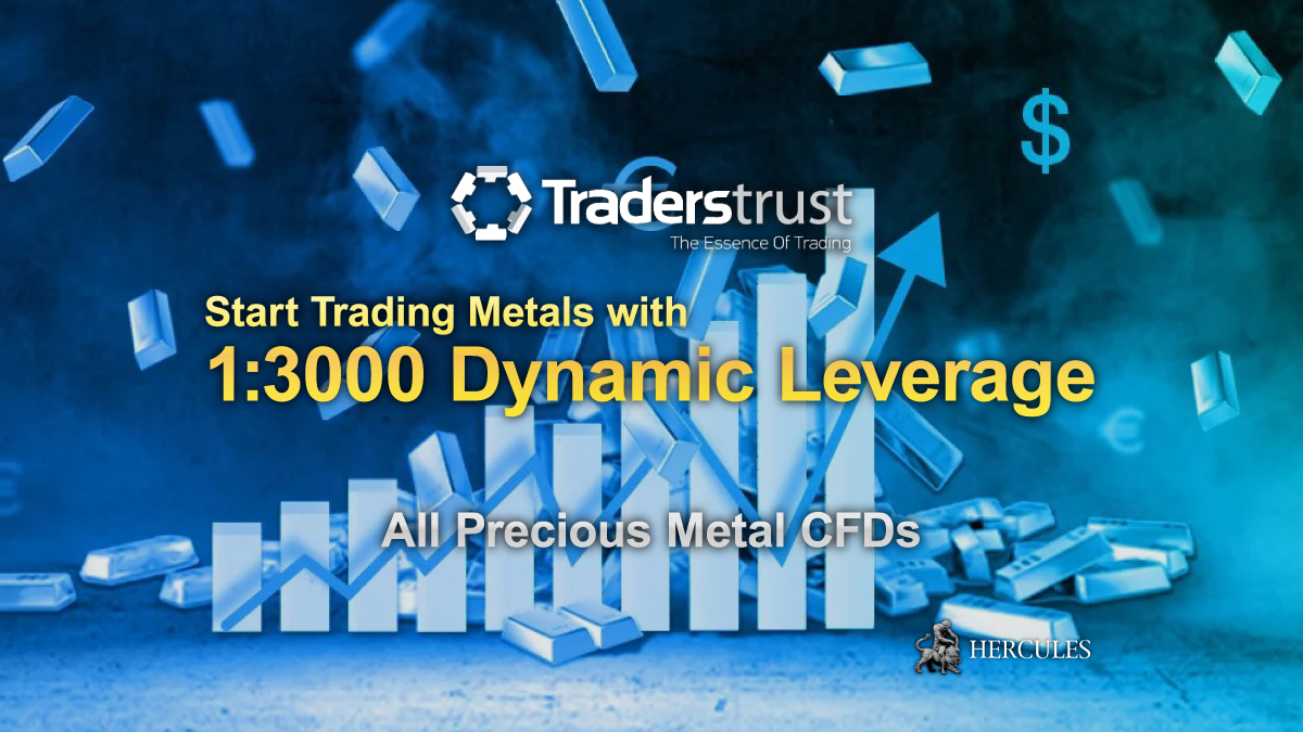 TradersTrust - Traders Trust offers 1:3000 High Leverage for all Metal CFDs