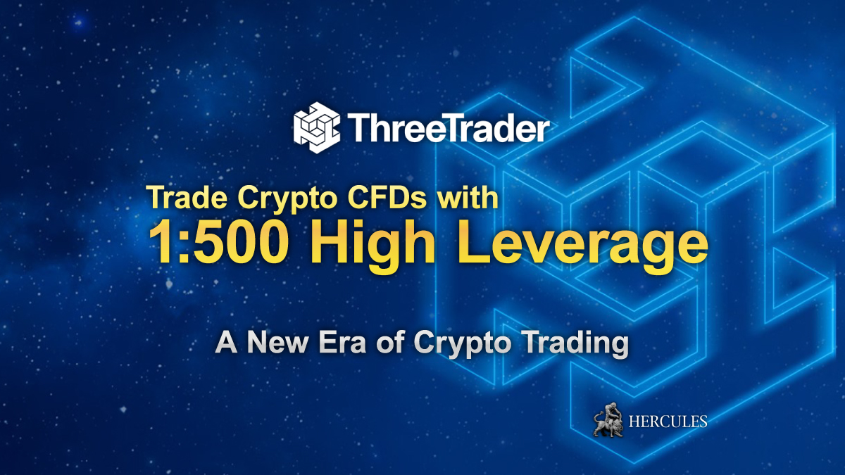 ThreeTrader - ThreeTrader offers Cryptocurrency Trading with 1:500 High Leverage