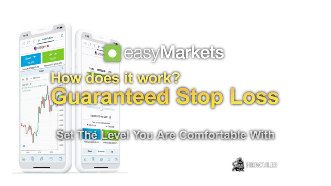 Free Guaranteed Stop Loss offered by easyMarkets