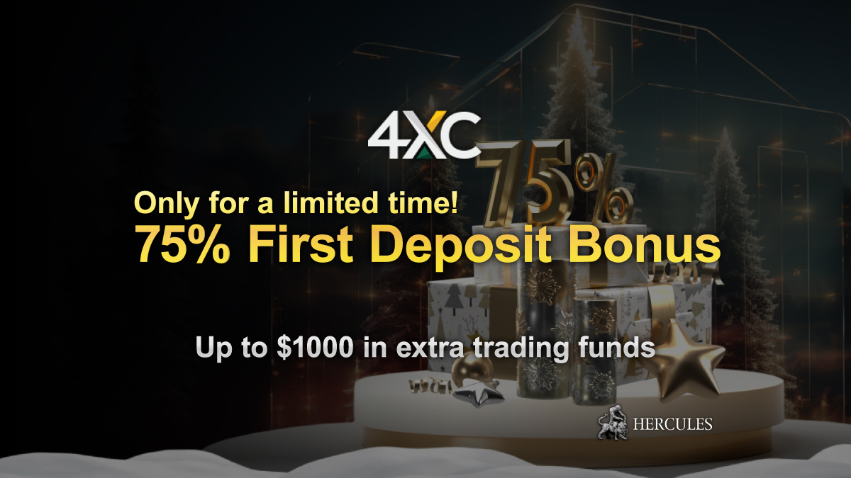 4XC 75% First Deposit Bonus